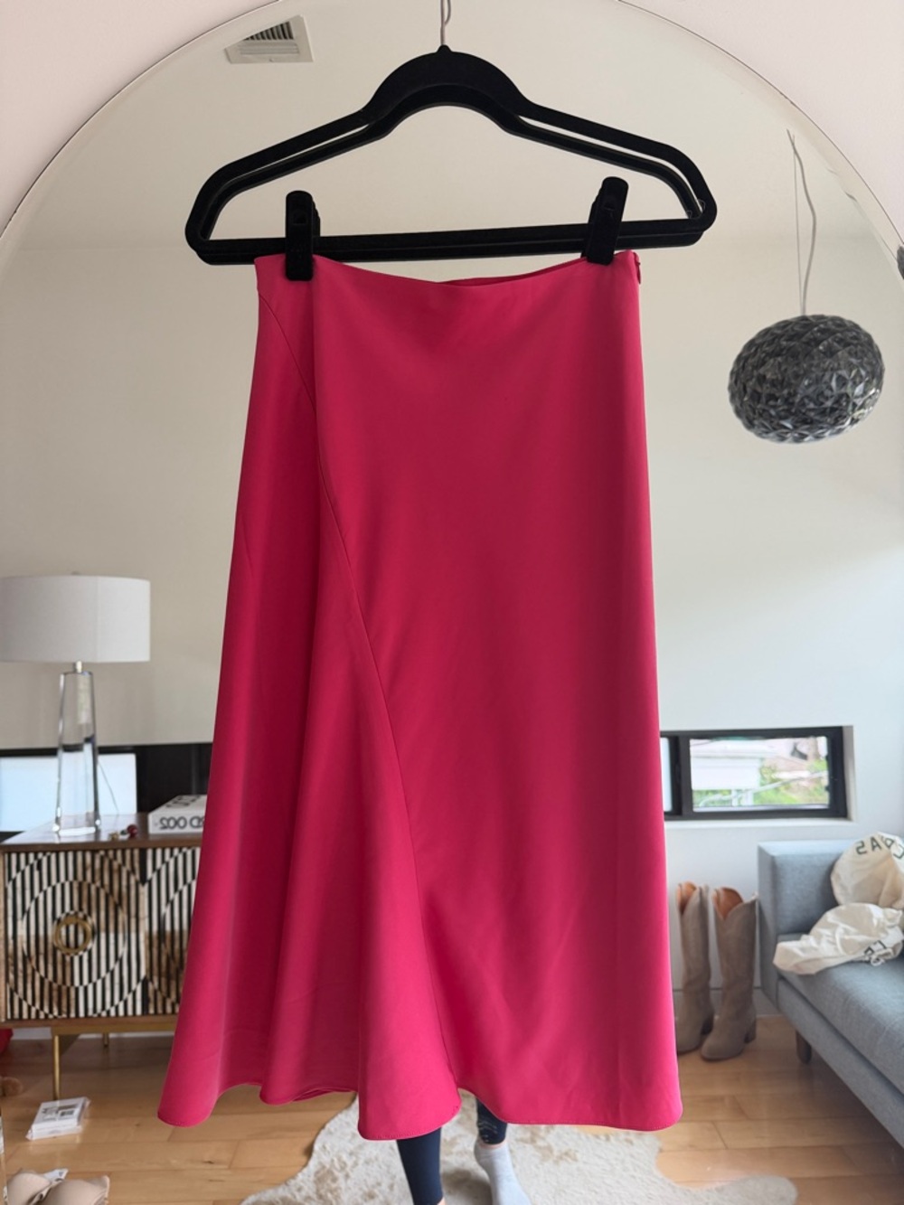 MAJORELLE Fuchsia Midi Skirt